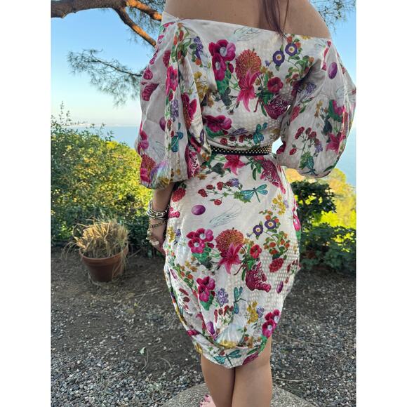 MUKZIN Floral Tiger Print Midi Dress - Picture 7 of 16